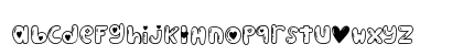 Puffy Love Regular Lowercase Preview