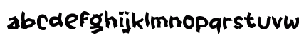 Qabage Regular Lowercase Preview