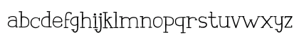 Senara Regular Lowercase Preview