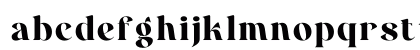 Skadina Regular Lowercase Preview