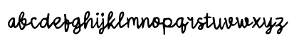Sabring Moon Regular Lowercase Preview