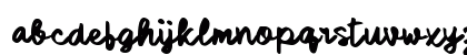 Sadella Script Regular Lowercase Preview