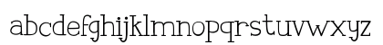 Senara Regular Lowercase Preview
