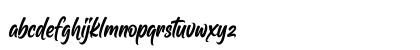 Skilled Hands Regular Lowercase Preview