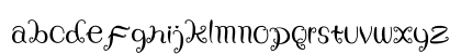 Sweety Rabbit Regular Lowercase Preview