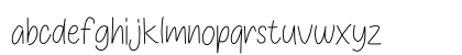 THIN NIGHT Regular Lowercase Preview