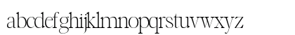 Upstair Serif Regular Lowercase Preview