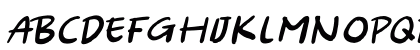 VIENTO ITALIC Regular Lowercase Preview