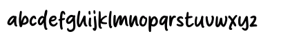 Velvet Muse Regular Lowercase Preview
