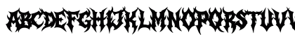 Zeus Borne Regular Lowercase Preview