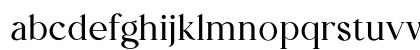 Zindora Regular Lowercase Preview