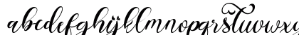 Sweet Amora Italic Demo Italic Lowercase Preview