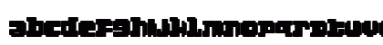Techno Wave One Regular Lowercase Preview