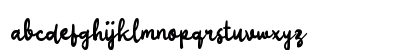 Umbahen Script Regular Lowercase Preview