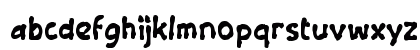 Yaaoo Regular Lowercase Preview