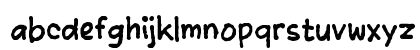 Zablange Regular Lowercase Preview