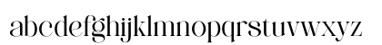 CRONDE Regular Lowercase Preview