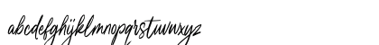 Kamilla Blue Regular Lowercase Preview