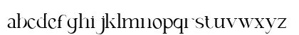 HEVERLY Regular Lowercase Preview