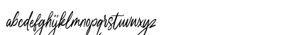 Kamilla Blue Regular Lowercase Preview