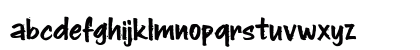 Zombie Brush Regular Lowercase Preview