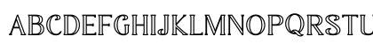GARAVEN OUTLINE Regular Lowercase Preview