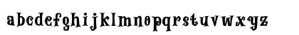 NIGHTMARE Regular Lowercase Preview