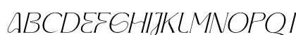TAREKAH Italic Lowercase Preview