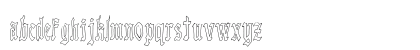 Vampiro Gótico Outline Regular Lowercase Preview