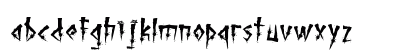 Brutal Brushstrokes Four Regular Lowercase Preview