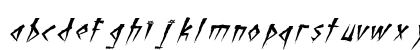 Brutal Brushstrokes One Regular Lowercase Preview