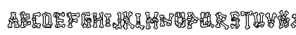 Ghoul Bone - Personal Use Outline Regular Lowercase Preview