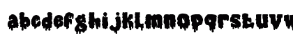 Gothic Haunt Blood Regular Lowercase Preview