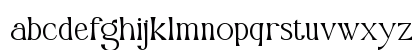 Millesa Regular Lowercase Preview