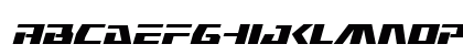 Yamato Class Bold Italic Regular Lowercase Preview