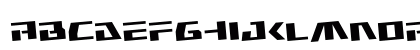 Yamato Class Rotated Regular Lowercase Preview