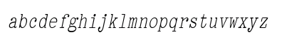 PicaCondensed Italic Lowercase Preview
