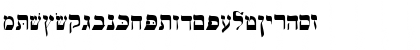 Hebrew-WSI Regular Font