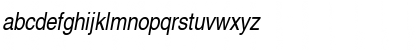 Helvetica LT Narrow Italic Font