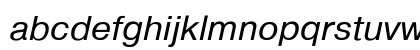Pragmatica Italic Lowercase Preview