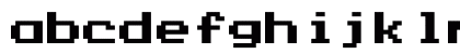 Press Start K Regular Lowercase Preview
