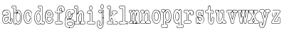 Hollow Type Regular Font