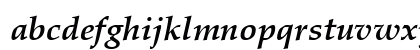 PaltusAntNo3LTU Bold Italic Lowercase Preview