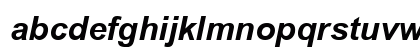 Arial HU Bold-italic Lowercase Preview