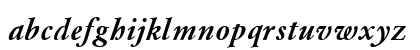 QTGaromand Bold Italic Lowercase Preview