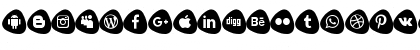 Social Logos Color Regular Font