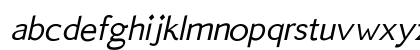 QuickType Sans Italic Lowercase Preview