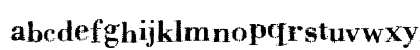 Badoni Regular Lowercase Preview
