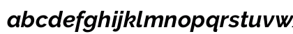 Raleway Bold Italic Lowercase Preview