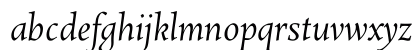 Rosarivo Italic Lowercase Preview